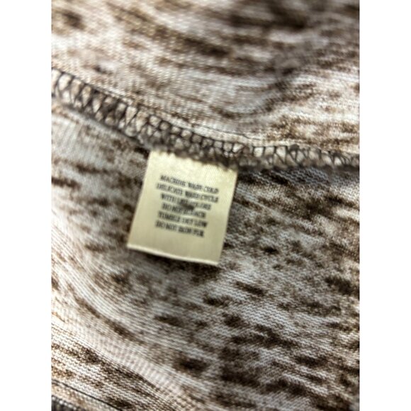 True Grit Dylan Faux Fur Button Front Jacket In Brown & Cream Tones - Picture 8 of 8